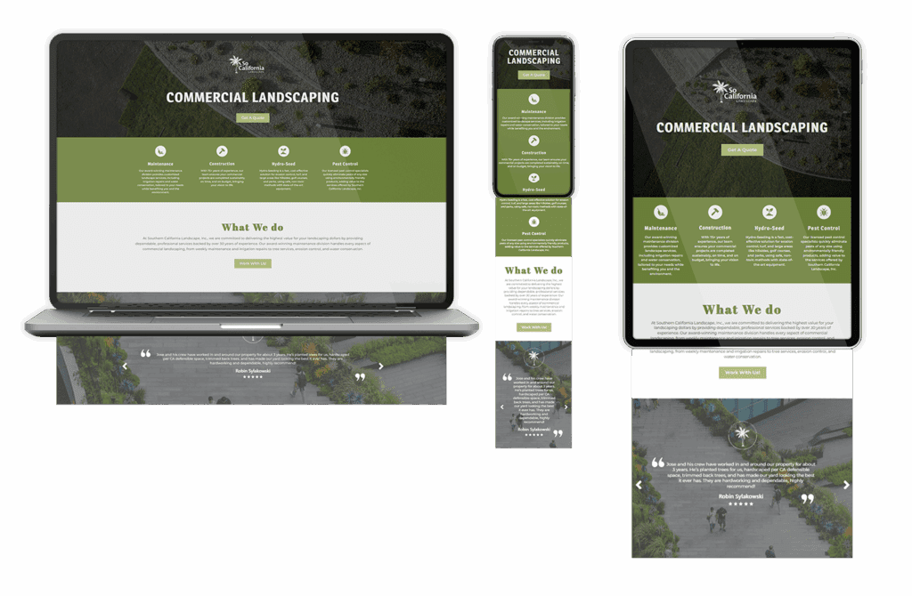 landscaper all devices mockup
